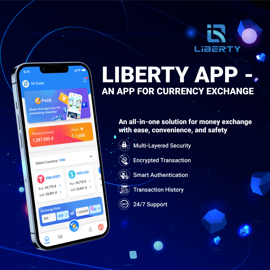 Liberty App for exchanging Cambodia currency