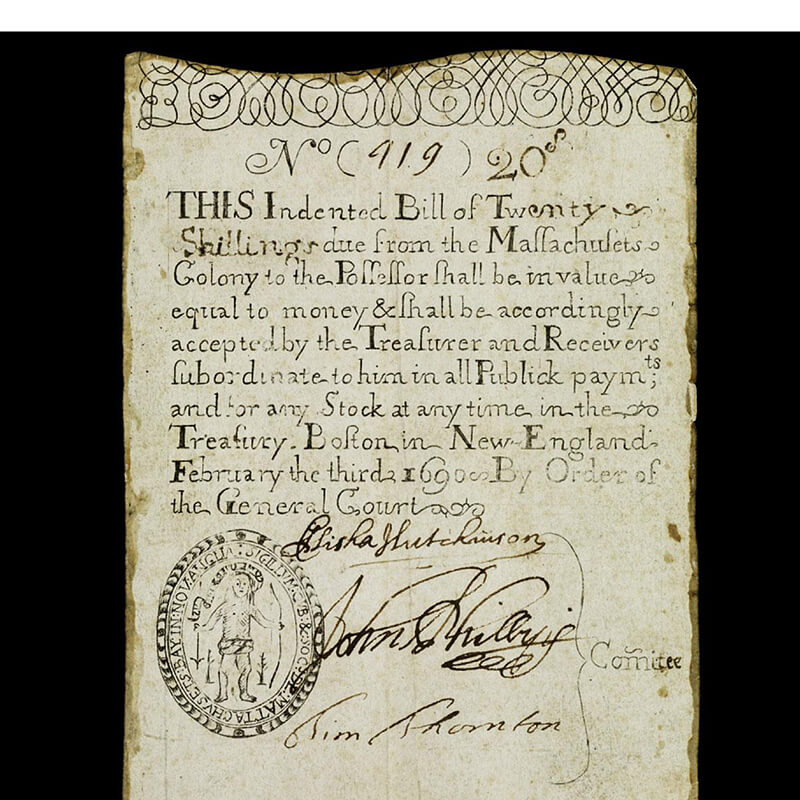 Tiền giấy thuộc địa 1690