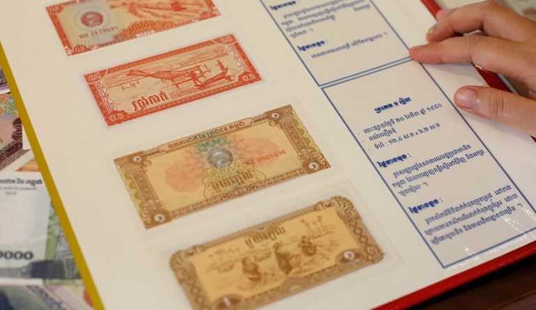 Các tờ tiền Riel của Campuchia qua các thời kỳ