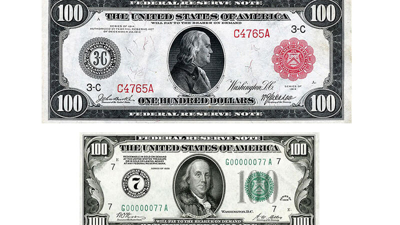 Sự thay đổi kích thước tiền giấy Đô La