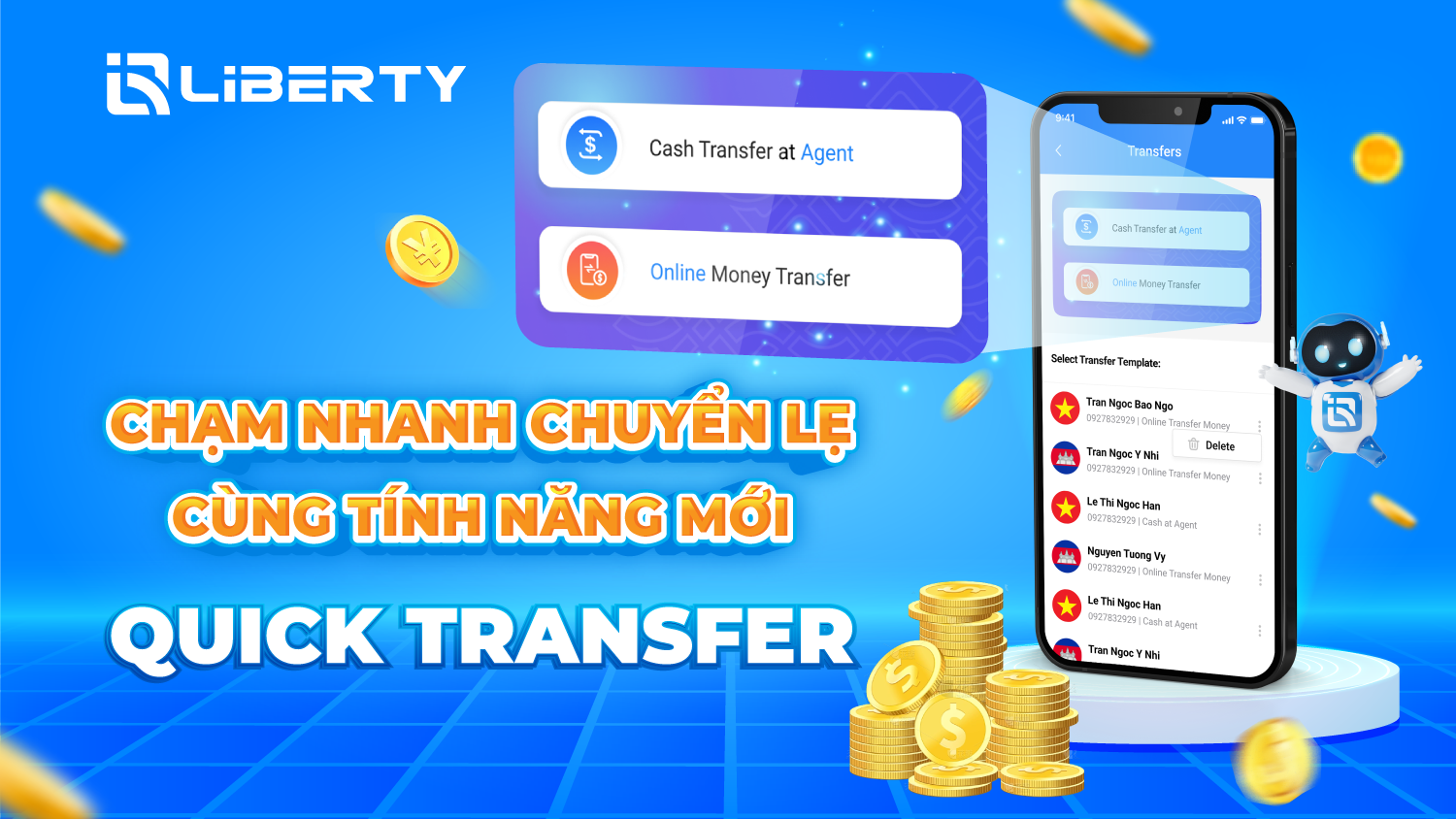 Ra mắt tính năng mới trên app Exchange & Transfer – Quick Transfer