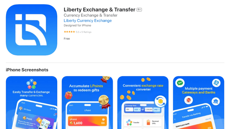 app liberty exchange and transfer